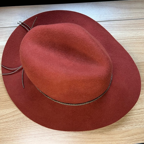 Lucky Brand Wool Felt Wide-Brim Hat - Rust Color - Picture 5 of 16